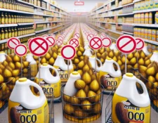 aceite de coco en un supermercado prohibido